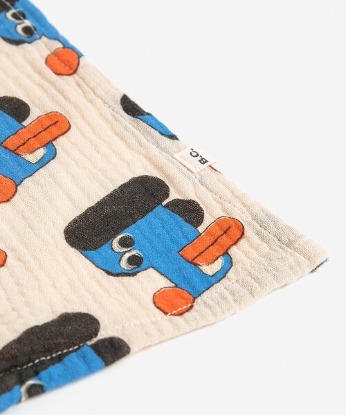 BOBO CHOSES(ボボショーズ)の「Doggy Mate all over muslin(おくるみ・キッズ・オフホワイト・FREE)」の3枚目の写真