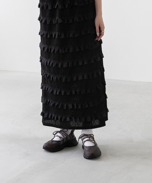 menue（メヌエ）の「レースアップ 厚底 バレエスニーカー（スニーカー・レディース・ブラック/ブラウン/ダークグレー/シルバー・S/M/L/LL）」の13枚目の写真