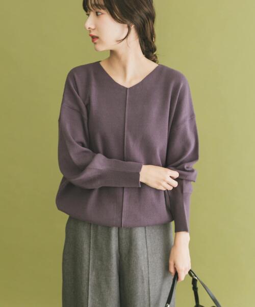 ア*缶様 RIER vネックニット Vネックゴルギニット (オリーブ) - ASURA | 60% - アジア