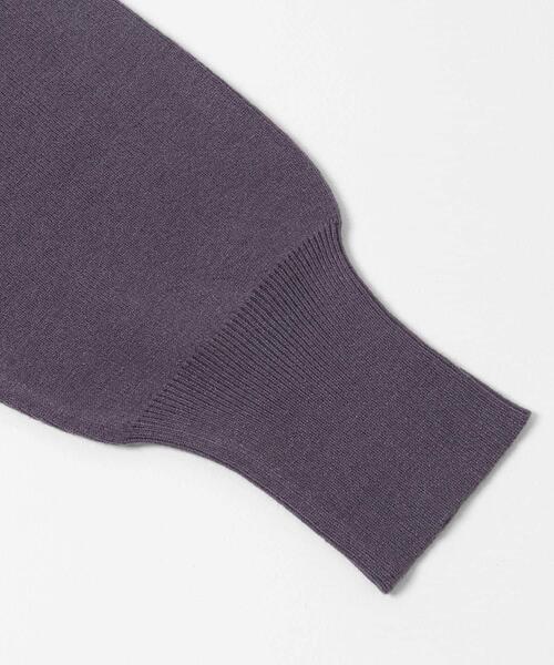 ITEMS URBANRESEARCH(アイテムズ アーバンリサーチ)の「『洗濯可』アウトリンキングVネックニット(ニット/セーター・レディース・パープル/ホワイト系その他/ブラック/オフホワイト/ライトグレー/ミント・FREE)」の12枚目の写真