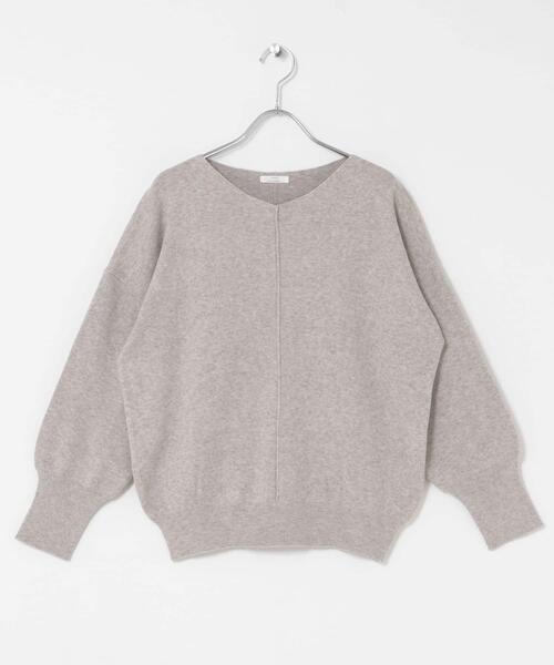 ITEMS URBANRESEARCH(アイテムズ アーバンリサーチ)の「『洗濯可』アウトリンキングVネックニット(ニット/セーター・レディース・パープル/ホワイト系その他/ブラック/オフホワイト/ライトグレー/ミント・FREE)」の20枚目の写真