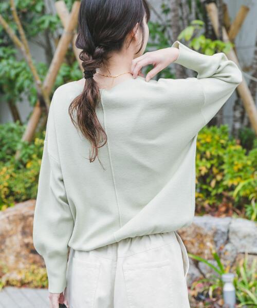 洗濯可』アウトリンキングVネックニット（ニット/セーター）｜ITEMS