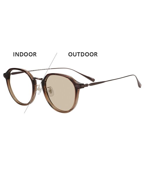 WEB限定】Zoff｜UNITED ARROWS｜ボストン型 調光サングラス｜紫外線で