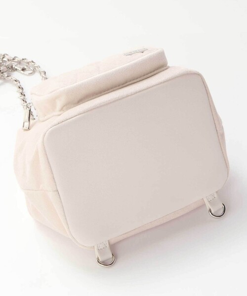 BeBe（ベベ）の「キルティングベロア2wayバケットバッグ（ショルダーバッグ・キッズ・ベージュ/ピンク・FREE）」の19枚目の写真