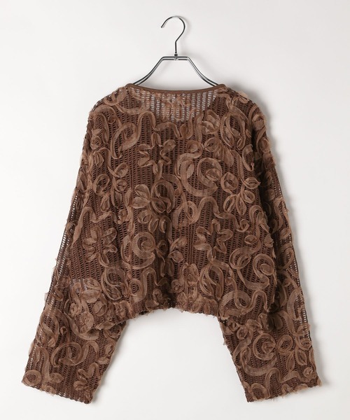 LEPSIM（レプシィム）の「ニュアンス柄カーディガン　582432（カーディガン/ボレロ・レディース・ブラック/アイボリー/ブラウン・FREE）」の22枚目の写真