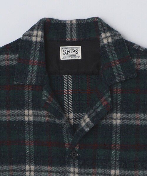 SHIPS(シップス)の「SHIPS: AUTHENTIC シャギー ネル シャツ ジャケット(その他アウター・メンズ・オリーブ/ネイビー・SMALL/LARGE/MEDIUM)」の7枚目の写真