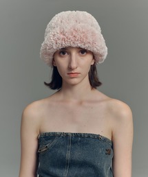 SANSeLF | 【SANSeLF】 バケットハット シャギーニット ふわもこデザイン saa25a059(ハット)