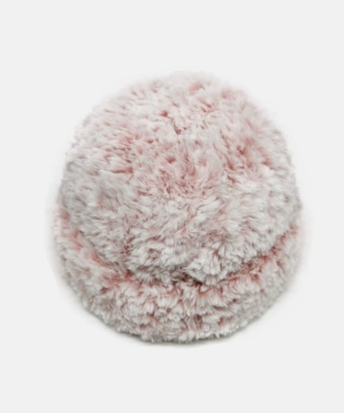 SANSeLF（サンセルフ）の「【SANSeLF】 バケットハット シャギーニット ふわもこデザイン saa25a059（ハット・レディース・ピンク・FREE）」の5枚目の写真