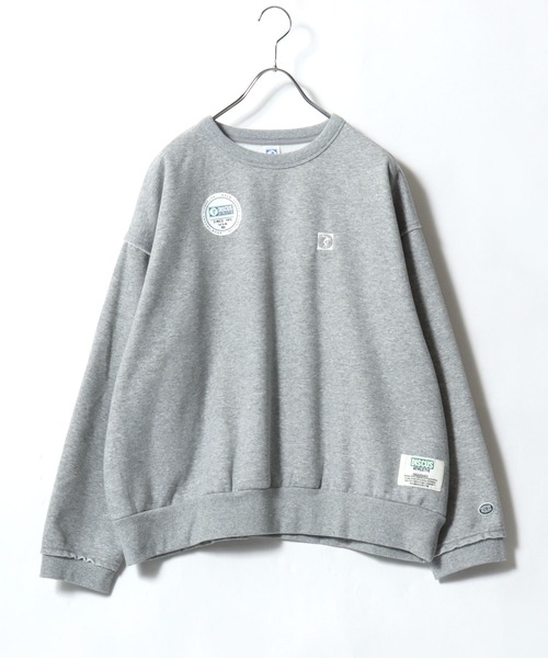 DISCUS ATHLETIC（ディスカス　アスレチック）の「DISCUS ATHLETIC（ディスカスアスレチック）裏起毛フリース カットオフ スウェットトレーナー レディース（スウェット・レディース・ミント/アイボリー/ブラック/グレー・M/L）」の3枚目の写真