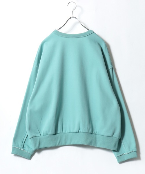 DISCUS ATHLETIC（ディスカス　アスレチック）の「DISCUS ATHLETIC（ディスカスアスレチック）裏起毛フリース カットオフ スウェットトレーナー レディース（スウェット・レディース・ミント/アイボリー/ブラック/グレー・M/L）」の20枚目の写真