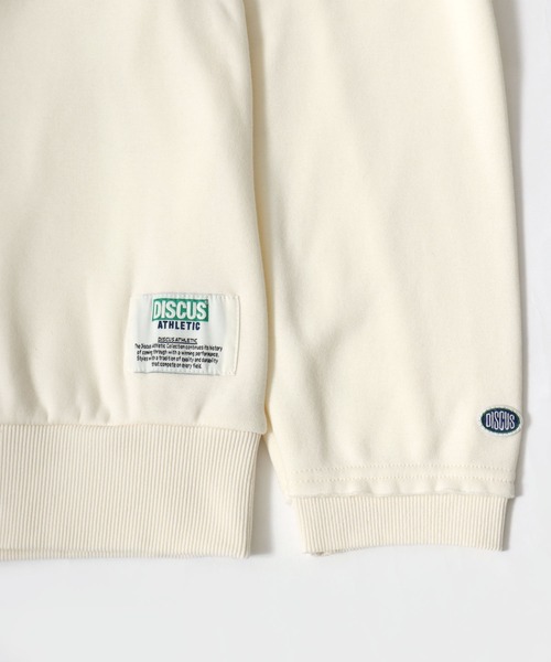 DISCUS ATHLETIC（ディスカス　アスレチック）の「DISCUS ATHLETIC（ディスカスアスレチック）裏起毛フリース カットオフ スウェットトレーナー レディース（スウェット・レディース・ミント/アイボリー/ブラック/グレー・M/L）」の7枚目の写真