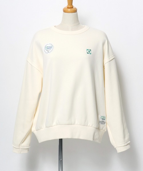 DISCUS ATHLETIC（ディスカス　アスレチック）の「DISCUS ATHLETIC（ディスカスアスレチック）裏起毛フリース カットオフ スウェットトレーナー レディース（スウェット・レディース・ミント/アイボリー/ブラック/グレー・M/L）」の22枚目の写真