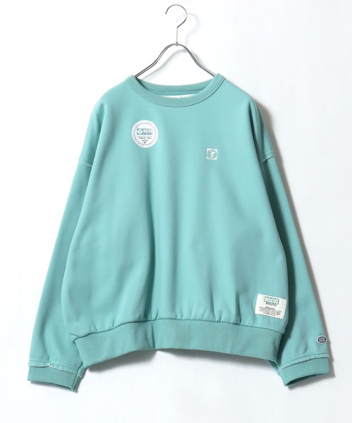 DISCUS ATHLETIC（ディスカス　アスレチック）の「DISCUS ATHLETIC（ディスカスアスレチック）裏起毛フリース カットオフ スウェットトレーナー レディース（スウェット・レディース・ミント/アイボリー/ブラック/グレー・M/L）」の19枚目の写真