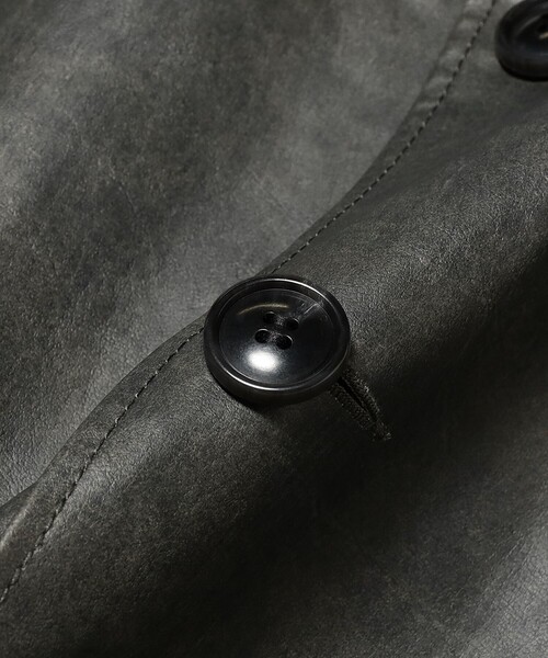 BEAMS PLUS（ビームスプラス）の「エイジド フェイクレザー カーコート（ブルゾン・メンズ・ブラック/ブラウン・S/XL/M/L）」の12枚目の写真