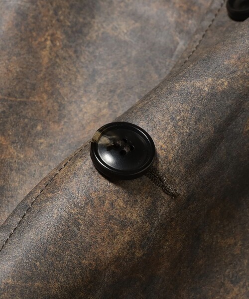 BEAMS PLUS（ビームスプラス）の「エイジド フェイクレザー カーコート（ブルゾン・メンズ・ブラック/ブラウン・S/XL/M/L）」の20枚目の写真