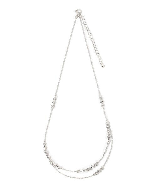 Ray BEAMS(レイビームス)の「【7/31値下げ】スター チェーン レイヤー ネックレス(ネックレス・レディース・シルバー/ゴールド・ONE SIZE)」の1枚目の写真