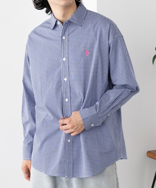 U.S. POLO ASSN.（ユーエスポロアッスン）の「【U.S. POLO ASSN.】ワンポイントロゴ ポニー刺繍 レギュラーカラーロングシャツ REGULAR COLLAR LONG SLEEV（シャツ/ブラウス・メンズ・ライトブルー/ネイビー・S/M/L）」の20枚目の写真