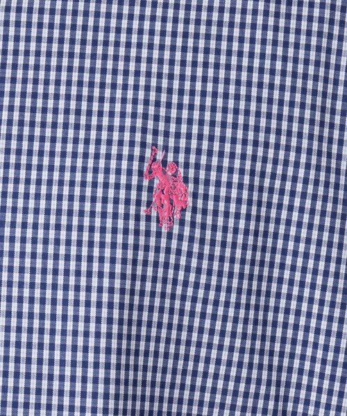 U.S. POLO ASSN.（ユーエスポロアッスン）の「【U.S. POLO ASSN.】ワンポイントロゴ ポニー刺繍 レギュラーカラーロングシャツ REGULAR COLLAR LONG SLEEV（シャツ/ブラウス・メンズ・ライトブルー/ネイビー・S/M/L）」の13枚目の写真