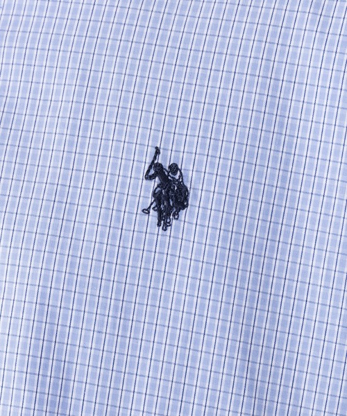 U.S. POLO ASSN.（ユーエスポロアッスン）の「【U.S. POLO ASSN.】ワンポイントロゴ ポニー刺繍 レギュラーカラーロングシャツ REGULAR COLLAR LONG SLEEV（シャツ/ブラウス・メンズ・ライトブルー/ネイビー・S/M/L）」の3枚目の写真