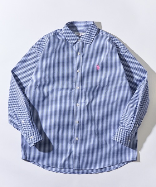 U.S. POLO ASSN.（ユーエスポロアッスン）の「【U.S. POLO ASSN.】ワンポイントロゴ ポニー刺繍 レギュラーカラーロングシャツ REGULAR COLLAR LONG SLEEV（シャツ/ブラウス・メンズ・ライトブルー/ネイビー・S/M/L）」の14枚目の写真