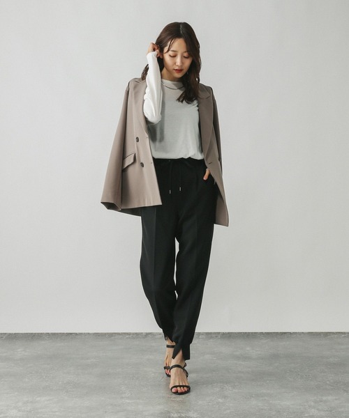 GLOBAL WORK（グローバルワーク）の「モヘヤタッチ透かし編みプルオーバー/長袖/579669（ニット/セーター・レディース・ブラック/ピンク/ライトグレー/ミント・LARGE/MEDIUM）」の7枚目の写真