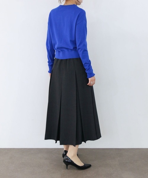 Marilyn Moon（マリリンムーン）の「cotton cashmere bijou cardigan（ニット/セーター・レディース・ブラック/アイボリー/パープル/ピンク/ブルー・FREE）」の9枚目の写真