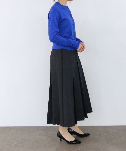 Marilyn Moon（マリリンムーン）の「cotton cashmere bijou cardigan（ニット/セーター・レディース・ブラック/アイボリー/パープル/ピンク/ブルー・FREE）」の8枚目の写真