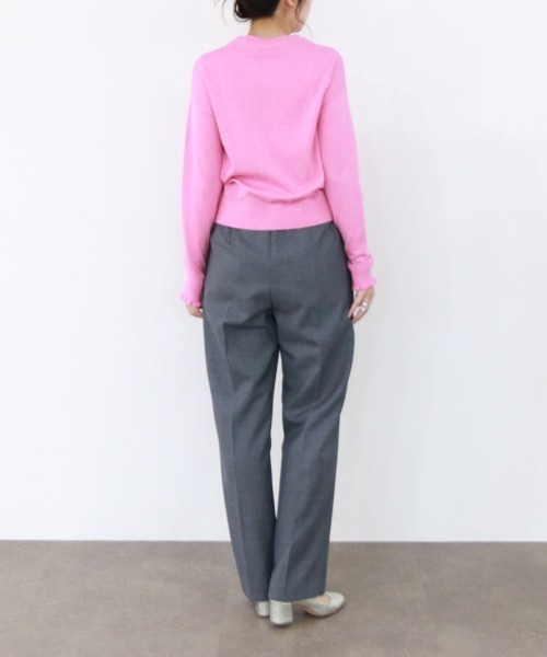 Marilyn Moon（マリリンムーン）の「cotton cashmere bijou cardigan（ニット/セーター・レディース・ブラック/アイボリー/パープル/ピンク/ブルー・FREE）」の14枚目の写真