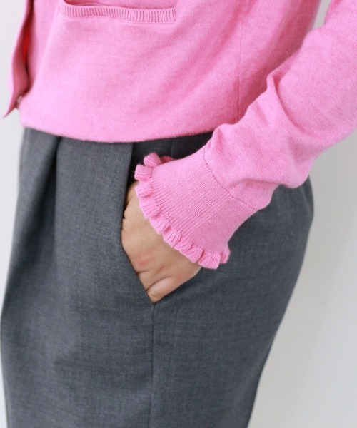 Marilyn Moon（マリリンムーン）の「cotton cashmere bijou cardigan（ニット/セーター・レディース・ブラック/アイボリー/パープル/ピンク/ブルー・FREE）」の15枚目の写真