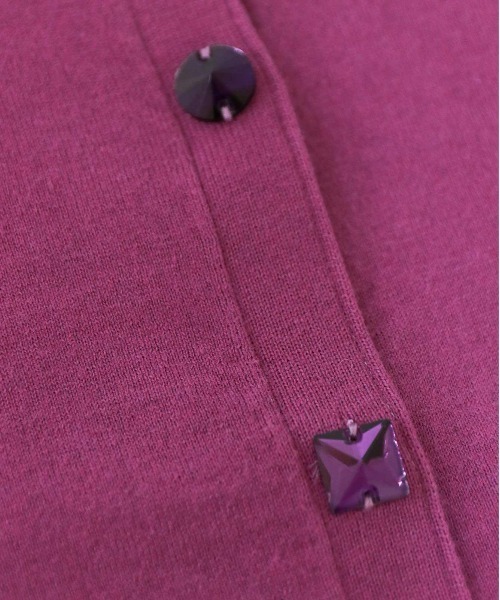 Marilyn Moon（マリリンムーン）の「cotton cashmere bijou cardigan（ニット/セーター・レディース・ブラック/アイボリー/パープル/ピンク/ブルー・FREE）」の18枚目の写真