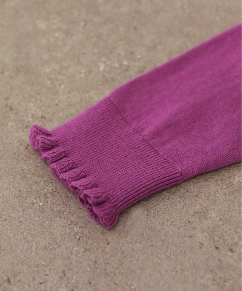 Marilyn Moon（マリリンムーン）の「cotton cashmere bijou cardigan（ニット/セーター・レディース・ブラック/アイボリー/パープル/ピンク/ブルー・FREE）」の19枚目の写真