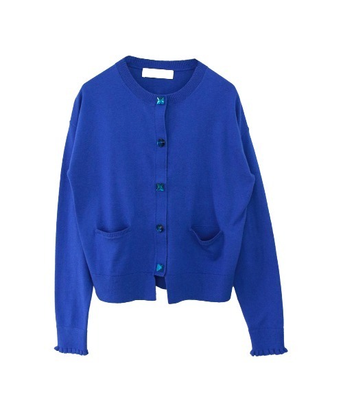 Marilyn Moon（マリリンムーン）の「cotton cashmere bijou cardigan（ニット/セーター・レディース・ブラック/アイボリー/パープル/ピンク/ブルー・FREE）」の20枚目の写真