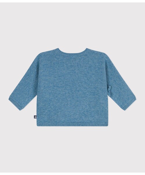 PETIT BATEAU（プチバトー）の「カーディガン（カーディガン/ボレロ・キッズ・オフホワイト/ライトピンク/ライトブルー・6MONTH/12MONTH/18MONTH）」の9枚目の写真