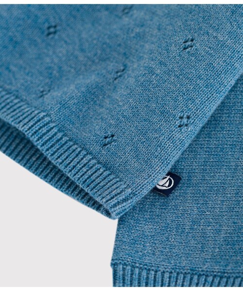 PETIT BATEAU（プチバトー）の「カーディガン（カーディガン/ボレロ・キッズ・オフホワイト/ライトピンク/ライトブルー・6MONTH/12MONTH/18MONTH）」の10枚目の写真