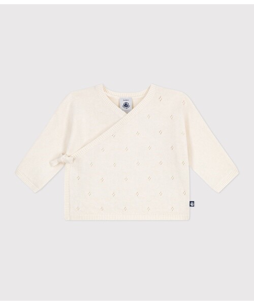 PETIT BATEAU（プチバトー）の「カーディガン（カーディガン/ボレロ・キッズ・オフホワイト/ライトピンク/ライトブルー・6MONTH/12MONTH/18MONTH）」の14枚目の写真
