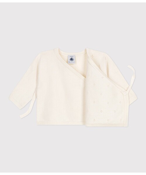 PETIT BATEAU（プチバトー）の「カーディガン（カーディガン/ボレロ・キッズ・オフホワイト/ライトピンク/ライトブルー・6MONTH/12MONTH/18MONTH）」の15枚目の写真