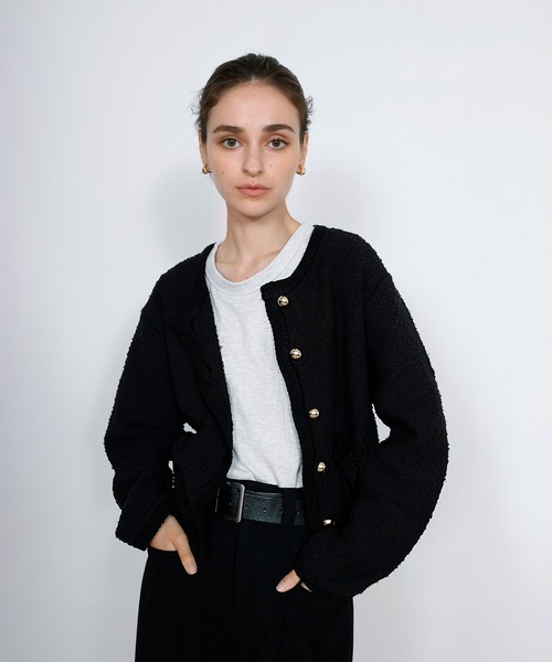 DRAW(ドロー) / ツイードニットカーディガン（ニット/セーター）｜DRAW