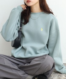 【U.S. POLO ASSN./ユーエスポロアッスン】ロゴ刺繍 クルーネック スウェット トレーナー