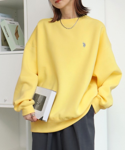 U.S. POLO ASSN.(ユーエスポロアッスン)の「【U.S. POLO ASSN./ユーエスポロアッスン】ロゴ刺繍 クルーネック スウェット トレーナー(スウェット・レディース・杢グレー/ボルドー/グリーン/イエロー/ネイビー/アイボリー・LL/L/M)」の22枚目の写真
