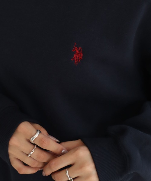 U.S. POLO ASSN.(ユーエスポロアッスン)の「【U.S. POLO ASSN./ユーエスポロアッスン】ロゴ刺繍 クルーネック スウェット トレーナー(スウェット・レディース・杢グレー/ボルドー/グリーン/イエロー/ネイビー/アイボリー・LL/L/M)」の18枚目の写真