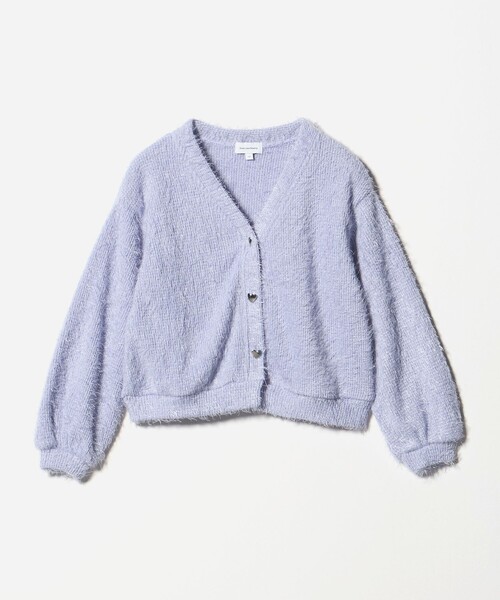 green label relaxing（グリーンレーベルリラクシング）の「シャギー カーディガン / キッズ  120cm-160cm（カーディガン/ボレロ・キッズ・ブラック/ライラック・160cm/140cm/130cm/120cm/150cm）」の13枚目の写真