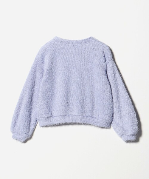 green label relaxing（グリーンレーベルリラクシング）の「シャギー カーディガン / キッズ  120cm-160cm（カーディガン/ボレロ・キッズ・ブラック/ライラック・160cm/140cm/130cm/120cm/150cm）」の14枚目の写真