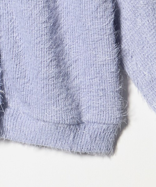 green label relaxing（グリーンレーベルリラクシング）の「シャギー カーディガン / キッズ  120cm-160cm（カーディガン/ボレロ・キッズ・ブラック/ライラック・160cm/140cm/130cm/120cm/150cm）」の17枚目の写真