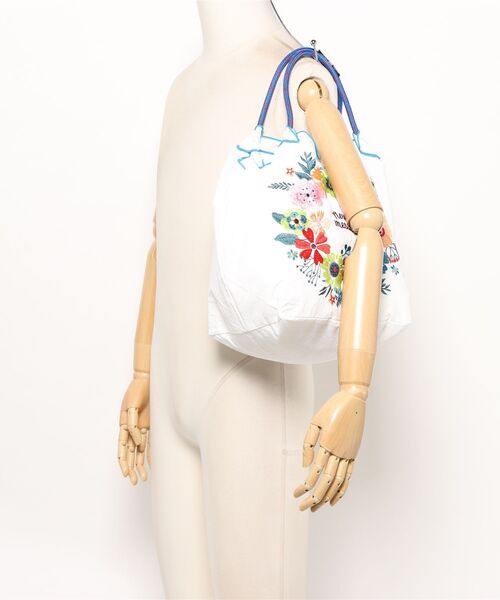 MAZEMAZE（マゼマゼ）の「8begin bag(Sサイズ)（トートバッグ・レディース・ベージュ/イエロー/インディゴブルー/パープル/ホワイト/ホワイト系その他/レッド/ブラック/ブルーグリーン/サックスブルー/ナチュラル・FREE）」の15枚目の写真