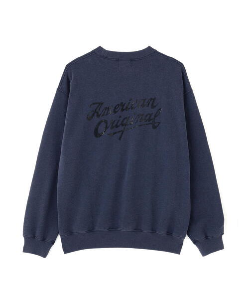 schott(ショット)の「Schott/ショット/AMERICAN ORIGINAL SNOW WASH CREW SWEAT/アメリカン オリジナル スノーウォッシュ クルースウェット(スウェット・メンズ・ブラック/レッド/ネイビー・L/XL/2XL/M)」の2枚目の写真