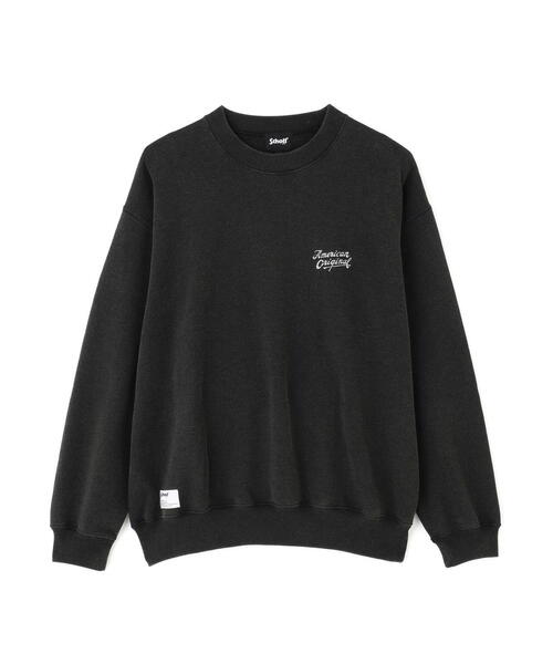 schott(ショット)の「Schott/ショット/AMERICAN ORIGINAL SNOW WASH CREW SWEAT/アメリカン オリジナル スノーウォッシュ クルースウェット(スウェット・メンズ・ブラック/レッド/ネイビー・L/XL/2XL/M)」の7枚目の写真