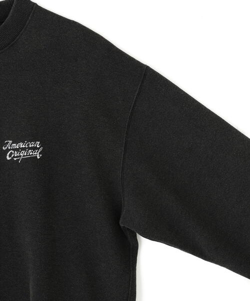 schott(ショット)の「Schott/ショット/AMERICAN ORIGINAL SNOW WASH CREW SWEAT/アメリカン オリジナル スノーウォッシュ クルースウェット(スウェット・メンズ・ブラック/レッド/ネイビー・L/XL/2XL/M)」の4枚目の写真