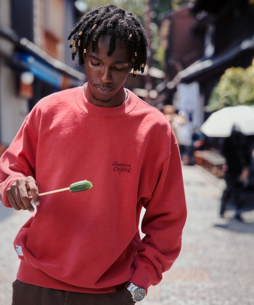 schott(ショット)の「Schott/ショット/AMERICAN ORIGINAL SNOW WASH CREW SWEAT/アメリカン オリジナル スノーウォッシュ クルースウェット(スウェット・メンズ・ブラック/レッド/ネイビー・L/XL/2XL/M)」の11枚目の写真