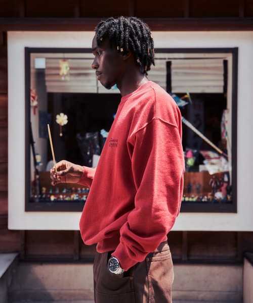 schott(ショット)の「Schott/ショット/AMERICAN ORIGINAL SNOW WASH CREW SWEAT/アメリカン オリジナル スノーウォッシュ クルースウェット(スウェット・メンズ・ブラック/レッド/ネイビー・L/XL/2XL/M)」の9枚目の写真