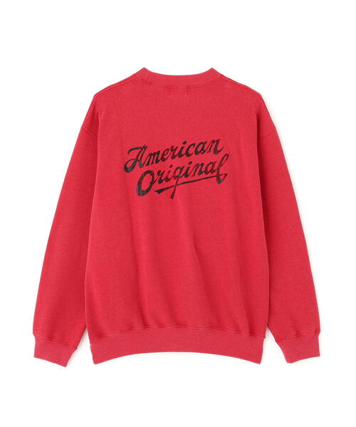 schott(ショット)の「Schott/ショット/AMERICAN ORIGINAL SNOW WASH CREW SWEAT/アメリカン オリジナル スノーウォッシュ クルースウェット(スウェット・メンズ・ブラック/レッド/ネイビー・L/XL/2XL/M)」の8枚目の写真